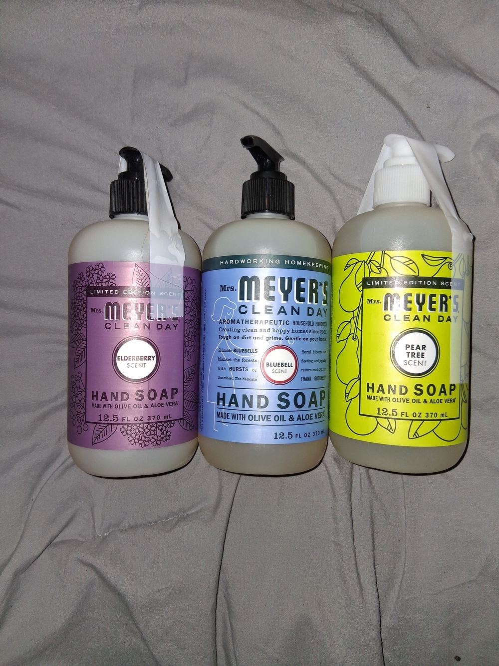 Mrs. Meyer's 3 Pack Of Hand Soap - Bluebell, Elderberry & Pear Tree (Assorted)
